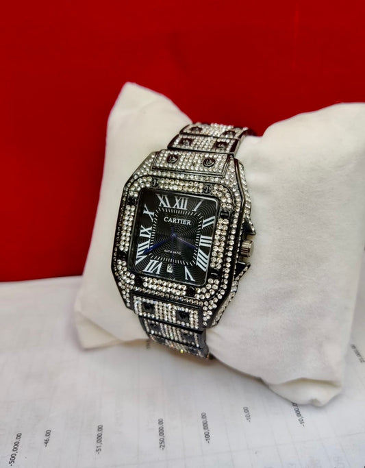 Cartier Stone Watch | All Black